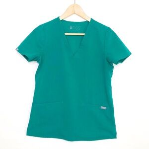 Fix technical collection, green V-neck tunic top